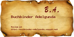 Buchbinder Adelgunda névjegykártya